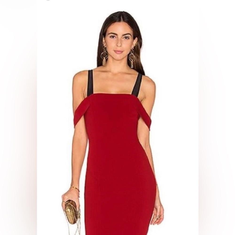Cinq a Sept Nova Dress in Rust & Black. NWOT. Size 0
